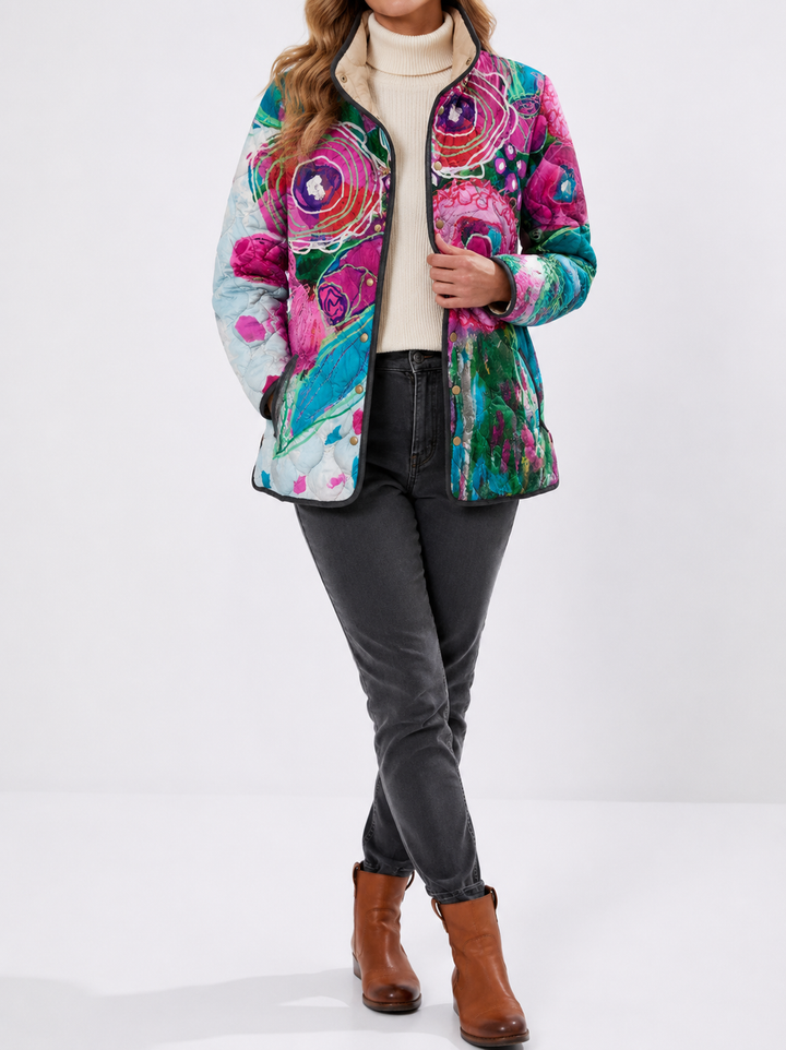 ARIANNE | Elegant Floral Pattern Jacket