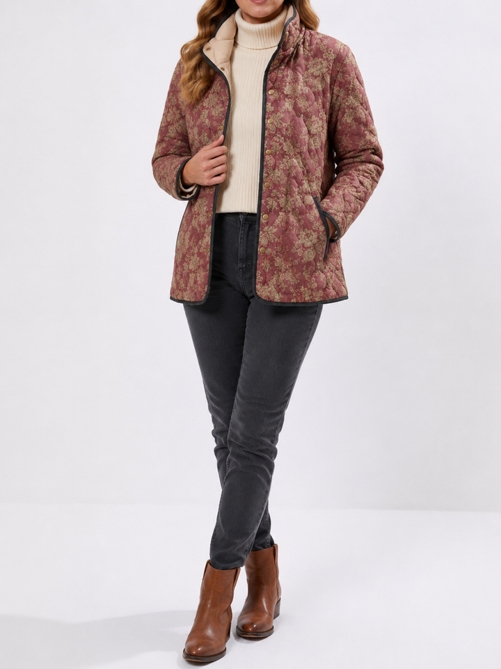 CORINNE | Retro Floral Print Jacket